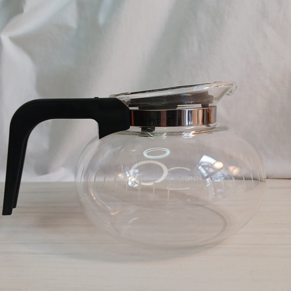 Bunn 6 Cup Glass Coffee Pot Carafe Black Lid